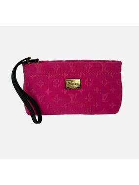 Louis Vuitton Scuba Fuchsia Pochette Wristlet or Clutch Bag LIMITED EDITION